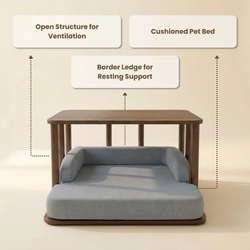 Center Table with Pet Bedding on Rent - View 2