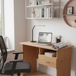 Stuart Study Table (Walnut) on Rent in Bangalore|Rentomojo
