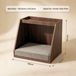 Bed Side Table with Pet Bedding on Rent - View 3