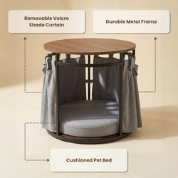 Living Room Console Table with Pet Bedding on Rent - View 3