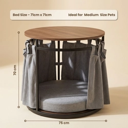 Living Room Console Table with Pet Bedding on Rent - View 4
