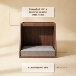 Bed Side Table with Pet Bedding on Rent - View 4